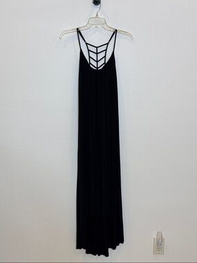 Nicole Miller NY | Black Strappy Back Maxi Dress